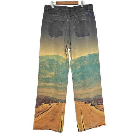 THE KRIPT “Route 66" High Waist Graphic Denim Jeans - Picture 6 of 9